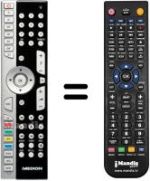 Comandos à distância equivalente Medion MD26001