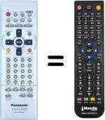 Comandos à distância equivalente Panasonic AV-XV10EGS