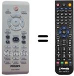 Comandos à distância equivalente Philips DVP5960