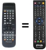 Comandos à distância equivalente Pioneer BXD1041