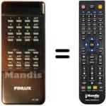 Comandos à distância equivalente Finlux SR4200