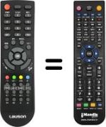 Comandos à distância equivalente Fonestar RDT850 HD