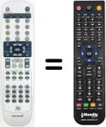 Comandos à distância equivalente REMCON1080