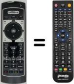 Comandos à distância equivalente Irradio DVT1000