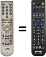 Comandos à distância equivalente JVC PD42D30S
