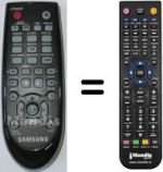 Comandos à distância equivalente Samsung DVDD530