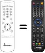 Comandos à distância equivalente Nokia SAT770S