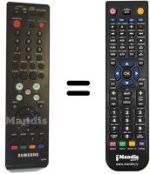 Comandos à distância equivalente Samsung MF59-00286A