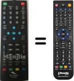 Comandos à distância equivalente SYTECH SY-3104 DVB-T