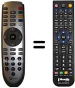 Comandos à distância equivalente Telesystem TS7.4DT