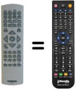 Comandos à distância equivalente Thomson DTH255E