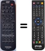 Comandos à distância equivalente Toshiba SD-220