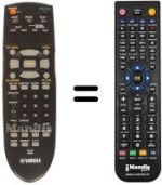 Comandos à distância equivalente Yamaha DVD-S830