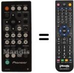 Comandos à distância equivalente Pioneer VXX2724