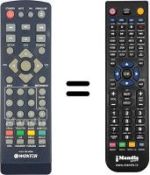 Comandos à distância equivalente Woxter XDIV350