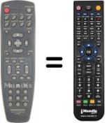 Comandos à distância equivalente Marantz DV3100