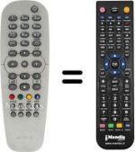 Comandos à distância equivalente Philips DSR200