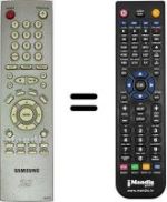 Comandos à distância equivalente Samsung DVD-M205