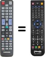 Comandos à distância equivalente Samsung HVS57570