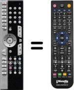 Comandos à distância equivalente Medion HVS53067