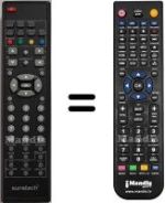 Comandos à distância equivalente Sunstech HVS57386