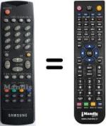 Comandos à distância equivalente Samsung WHV5146