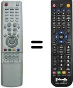 Comandos à distância equivalente Samsung HVS54002