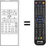 Comandos à distância equivalente Philips HVS52657