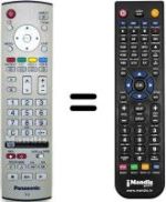 Comandos à distância equivalente Panasonic HVS54992