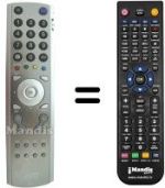 Comandos à distância equivalente JVC HVS54561