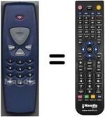 Comandos à distância equivalente Nokia HVS53549