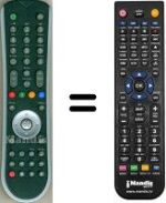 Comandos à distância equivalente SAGEMCOM HVS53456