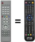 Comandos à distância equivalente Samsung HVS54911