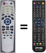 Comandos à distância equivalente Smart HVS53482