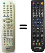 Comandos à distância equivalente LG SEC14629