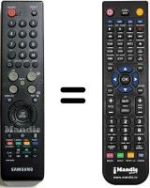 Comandos à distância equivalente Samsung SEC0641