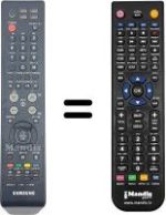 Comandos à distância equivalente Samsung WHV3985