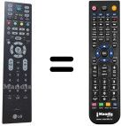 Comandos à distância equivalente LG WHV14664