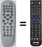 Comandos à distância equivalente Philips SEC3434