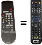 Comandos à distância equivalente Philips WHV7113