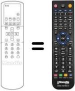 Comandos à distância equivalente Toshiba WHV14669