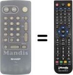 Comandos à distância equivalente Sony SEC2419