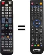 Comandos à distância equivalente Samsung SEC15984