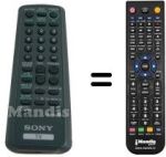 Comandos à distância equivalente Sony SEC2484