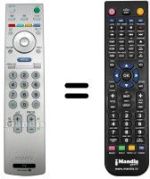 Comandos à distância equivalente Sony SEC0426