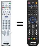 Comandos à distância equivalente Sony SEC15945