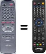 Comandos à distância equivalente Toshiba WHV15218
