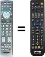 Comandos à distância equivalente Panasonic WHV12224