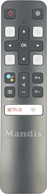 Comando à distância original TCL RC802V (06BTZNYYADRC802V)