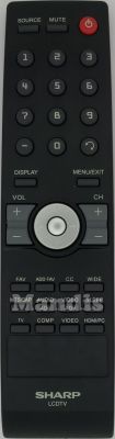 Comando à distância original SHARP 9JR9800000004 (098GR8BD9NESHR)